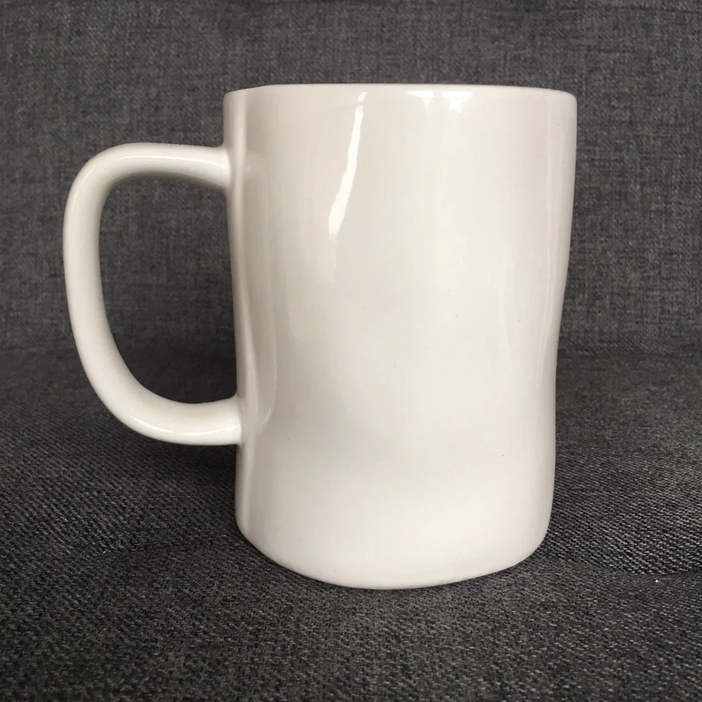 Rae Dunn “CHEER” Coffee Mug, Ivory, Black, 16 oz